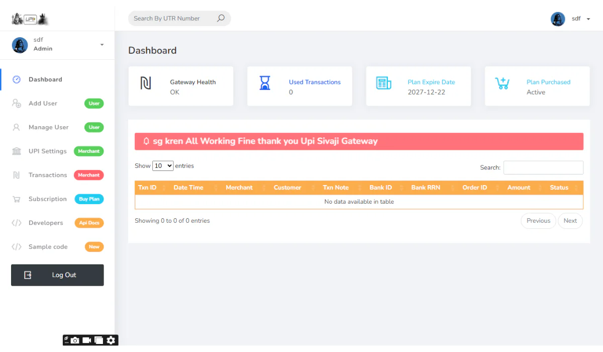 4 in One UPI Gateway ( 4 merchents )